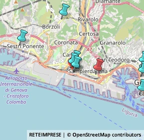 Mappa Via Operai, 16100 Genova GE, Italia (2.2575)