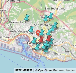 Mappa Via Goffredo Mameli, 16122 Genova GE, Italia (1.44211)