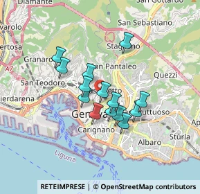 Mappa Via Goffredo Mameli, 16122 Genova GE, Italia (1.26)