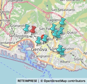 Mappa Via Goffredo Mameli, 16122 Genova GE, Italia (1.32818)