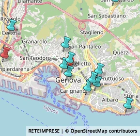 Mappa Via Caffaro, 16124 Genova GE, Italia (2.26769)