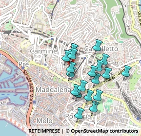 Mappa Via Caffaro, 16124 Genova GE, Italia (0.4)