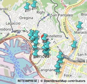 Mappa Via Caffaro, 16124 Genova GE, Italia (0.896)