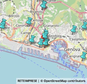 Mappa Via San Bartolomeo del Fossato, 16149 Genova GE, Italia (2.19933)