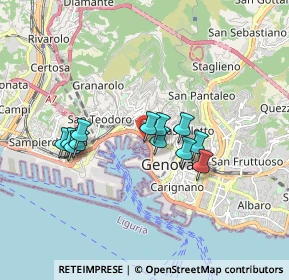 Mappa Via Antonio Gramsci, 16126 Genova GE, Italia (1.42333)