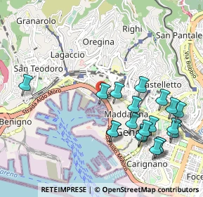 Mappa Via Antonio Gramsci, 16126 Genova GE, Italia (1.131)