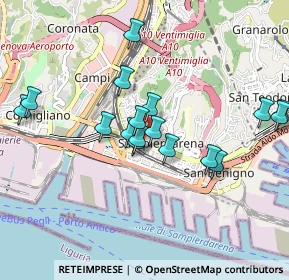 Mappa Via Vittorio Alfieri, 16149 Genova GE, Italia (0.87294)