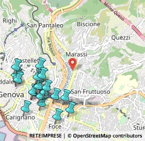 Mappa Via Cagliari, 16142 Genova GE, Italia (1.3055)