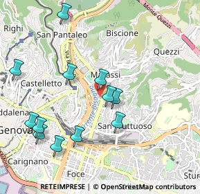 Mappa Via Cagliari, 16142 Genova GE, Italia (1.07083)
