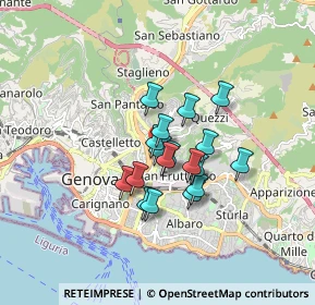 Mappa Via Cagliari, 16142 Genova GE, Italia (1.145)