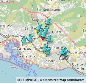 Mappa Via Cagliari, 16142 Genova GE, Italia (1.27308)