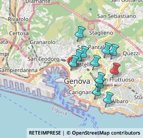 Mappa Salita della Rondinella, 16124 Genova GE, Italia (1.57333)