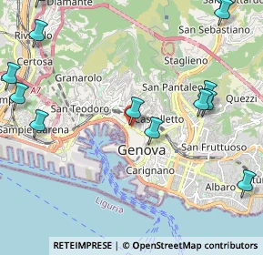 Mappa Salita della Rondinella, 16124 Genova GE, Italia (2.94154)