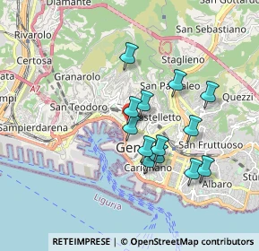 Mappa Salita della Rondinella, 16124 Genova GE, Italia (1.49692)