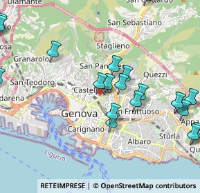 Mappa Passo Multedo, 16122 Genova GE, Italia (2.477)