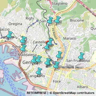 Mappa Passo Multedo, 16122 Genova GE, Italia (1.01133)