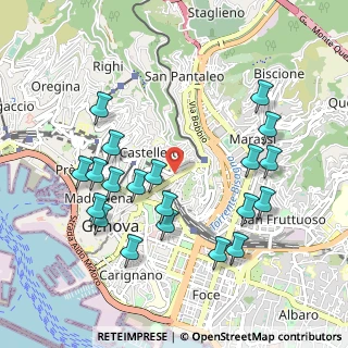Mappa Passo Multedo, 16122 Genova GE, Italia (1.0555)