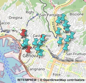 Mappa Passo Fratelli Gorrini, 16122 Genova GE, Italia (0.8695)