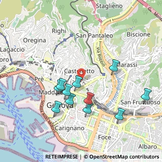 Mappa Passo Fratelli Gorrini, 16122 Genova GE, Italia (0.95182)