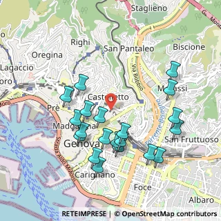 Mappa Passo Fratelli Gorrini, 16122 Genova GE, Italia (0.999)