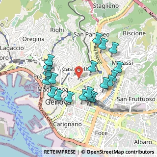 Mappa Passo Fratelli Gorrini, 16122 Genova GE, Italia (0.8695)