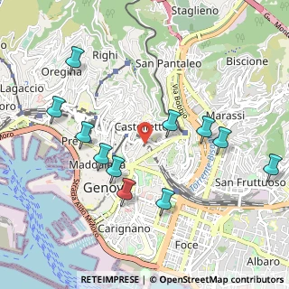 Mappa Passo Fratelli Gorrini, 16122 Genova GE, Italia (1.08727)