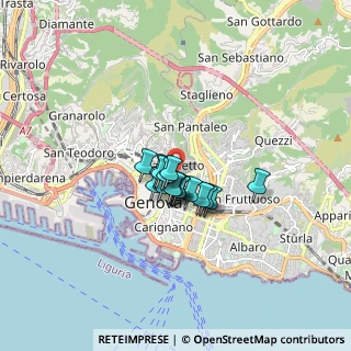 Mappa Passo Fratelli Gorrini, 16122 Genova GE, Italia (0.90941)