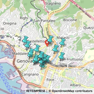 Mappa Piazza Manin Daniele, 16122 Genova GE, Italia (0.8355)