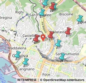 Mappa Piazza Manin Daniele, 16122 Genova GE, Italia (1.10615)