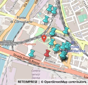 Mappa Centro Commercial Fiumara, 16100 Genova GE, Italia (0.2295)