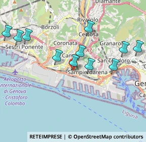 Mappa Centro Commercial Fiumara, 16100 Genova GE, Italia (2.27083)