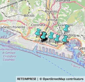 Mappa Centro Commercial Fiumara, 16100 Genova GE, Italia (0.67071)