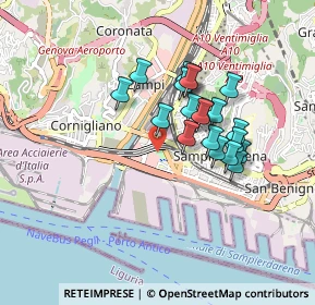 Mappa Centro Commercial Fiumara, 16100 Genova GE, Italia (0.7145)