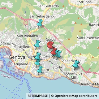 Mappa Via Donghi, 16128 Genova GE, Italia (1.64)