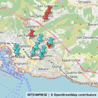 Mappa Via Donghi, 16128 Genova GE, Italia (1.80091)