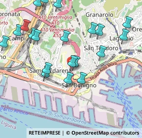 Mappa Via Generale Manfredo Fanti, 16149 Genova GE, Italia (1.154)