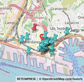 Mappa Via Generale Manfredo Fanti, 16149 Genova GE, Italia (0.592)