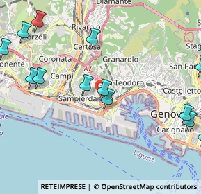 Mappa Via Generale Manfredo Fanti, 16149 Genova GE, Italia (2.74385)