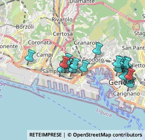 Mappa Via Generale Manfredo Fanti, 16149 Genova GE, Italia (1.8655)