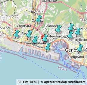 Mappa Via Generale Manfredo Fanti, 16149 Genova GE, Italia (1.84818)