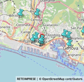 Mappa Via Generale Manfredo Fanti, 16149 Genova GE, Italia (1.73091)