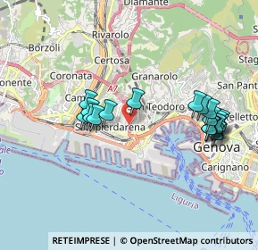 Mappa Via Generale Manfredo Fanti, 16149 Genova GE, Italia (1.981)