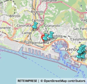 Mappa Via Generale Manfredo Fanti, 16149 Genova GE, Italia (3.10636)