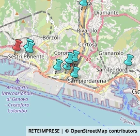 Mappa Via Nostra Signora di Lourdes, 16152 Genova GE, Italia (2.74563)