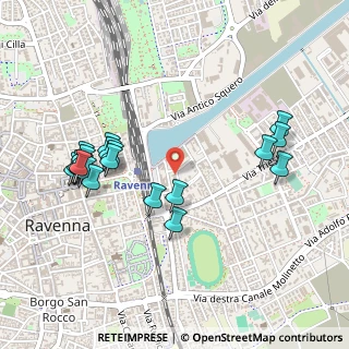 Mappa Via Magazzini Posteriori, 48122 Ravenna RA, Italia (0.5375)