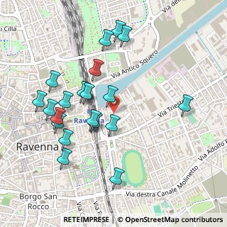 Mappa Via Magazzini Posteriori, 48122 Ravenna RA, Italia (0.5135)