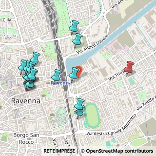 Mappa Via Magazzini Posteriori, 48122 Ravenna RA, Italia (0.6295)