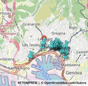 Mappa Salita San Rocco, 16134 Genova GE, Italia (0.6865)