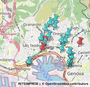 Mappa Salita San Rocco, 16134 Genova GE, Italia (0.902)