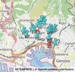 Mappa Salita San Rocco, 16134 Genova GE, Italia (0.618)